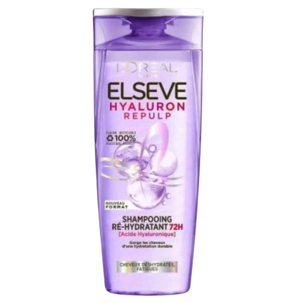L’Oréal Paris Elseve Shampoing Ré-Hydratant 72H Enrichi En Acide Hyaluronique