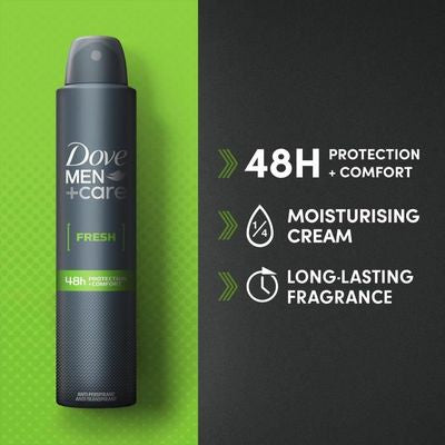 Dove Men+Care Déodorant Extra Fresh 24H Freshness Spray