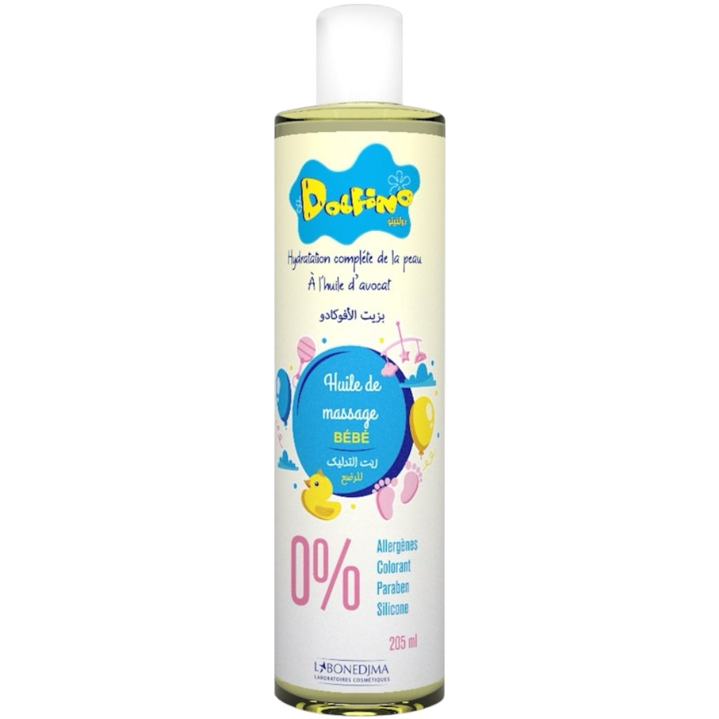 Dolfino Huile De Massage Bébé À L'Huile D'Avocat