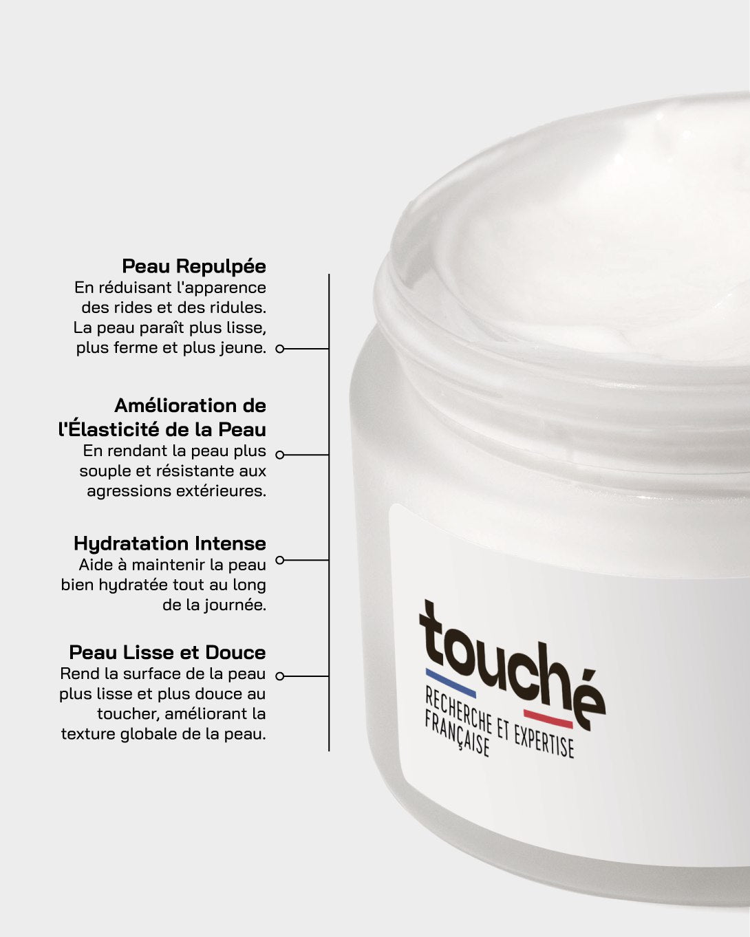 Touché Crème Hydratante Visage Hydratation Intense