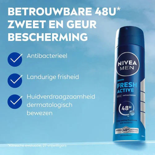 Nivea Man Déodorant Fresh Active 48H Protect Spray