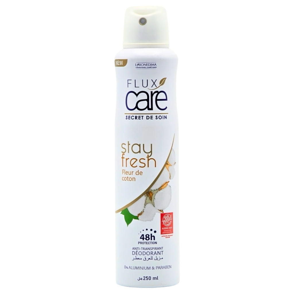 Flux Care Déodorant Anti-Transpirant Stay Fresh Fleur De Coton