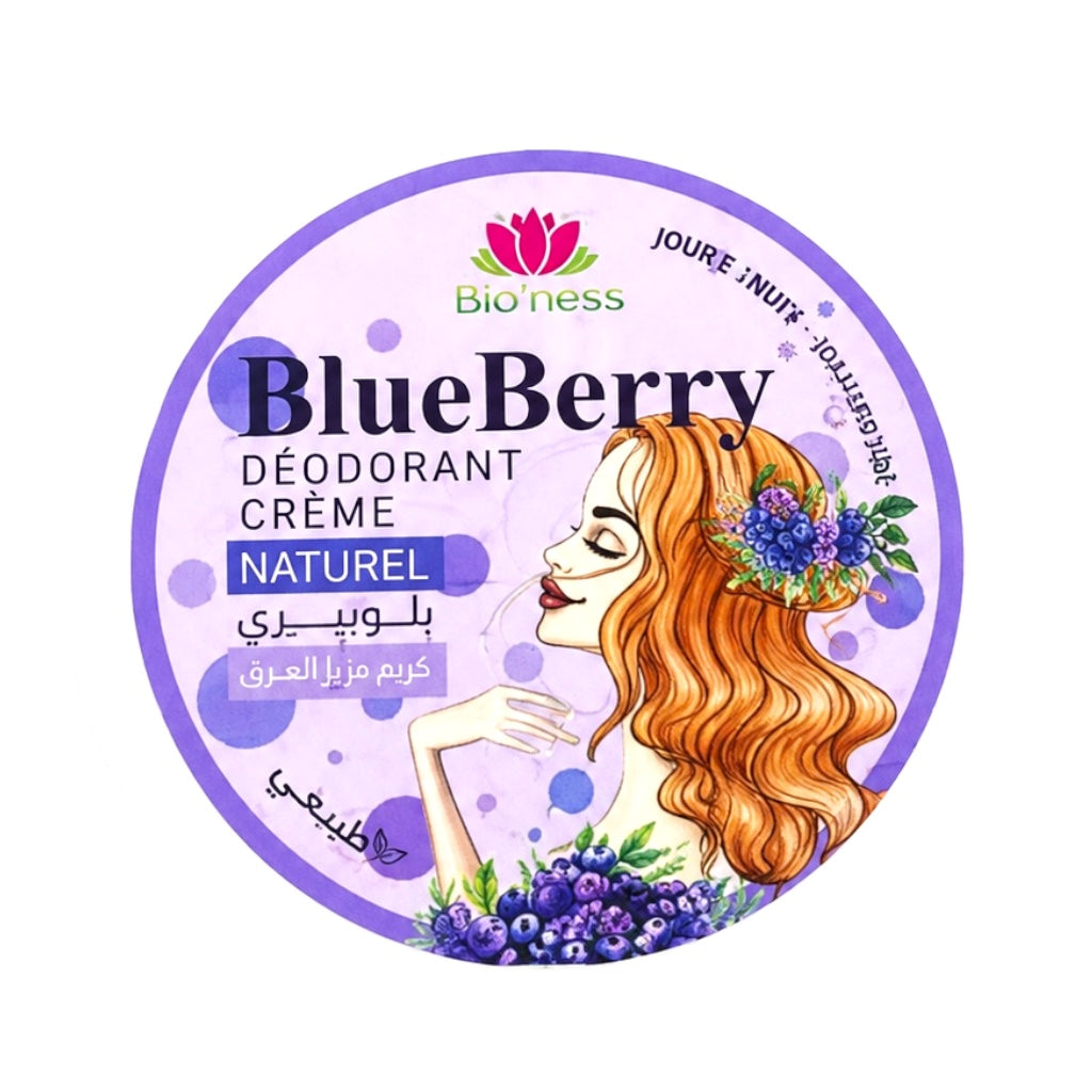 Bio’Ness Blueberry – Déodorant Crème Naturel