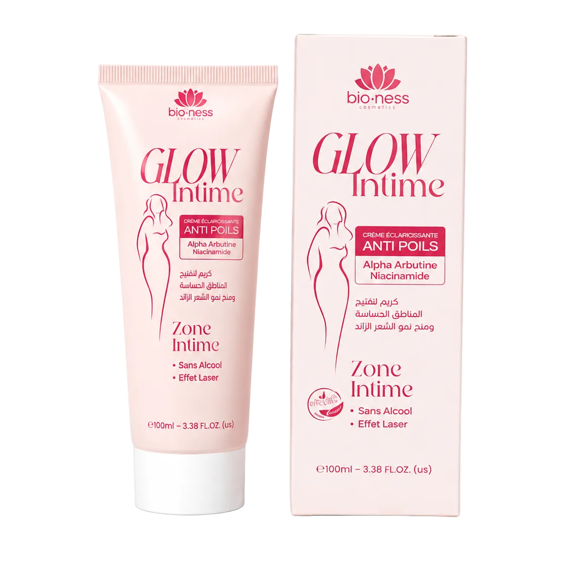 Bio’Ness Glow Intime – Crème Éclaircissante Anti Poils