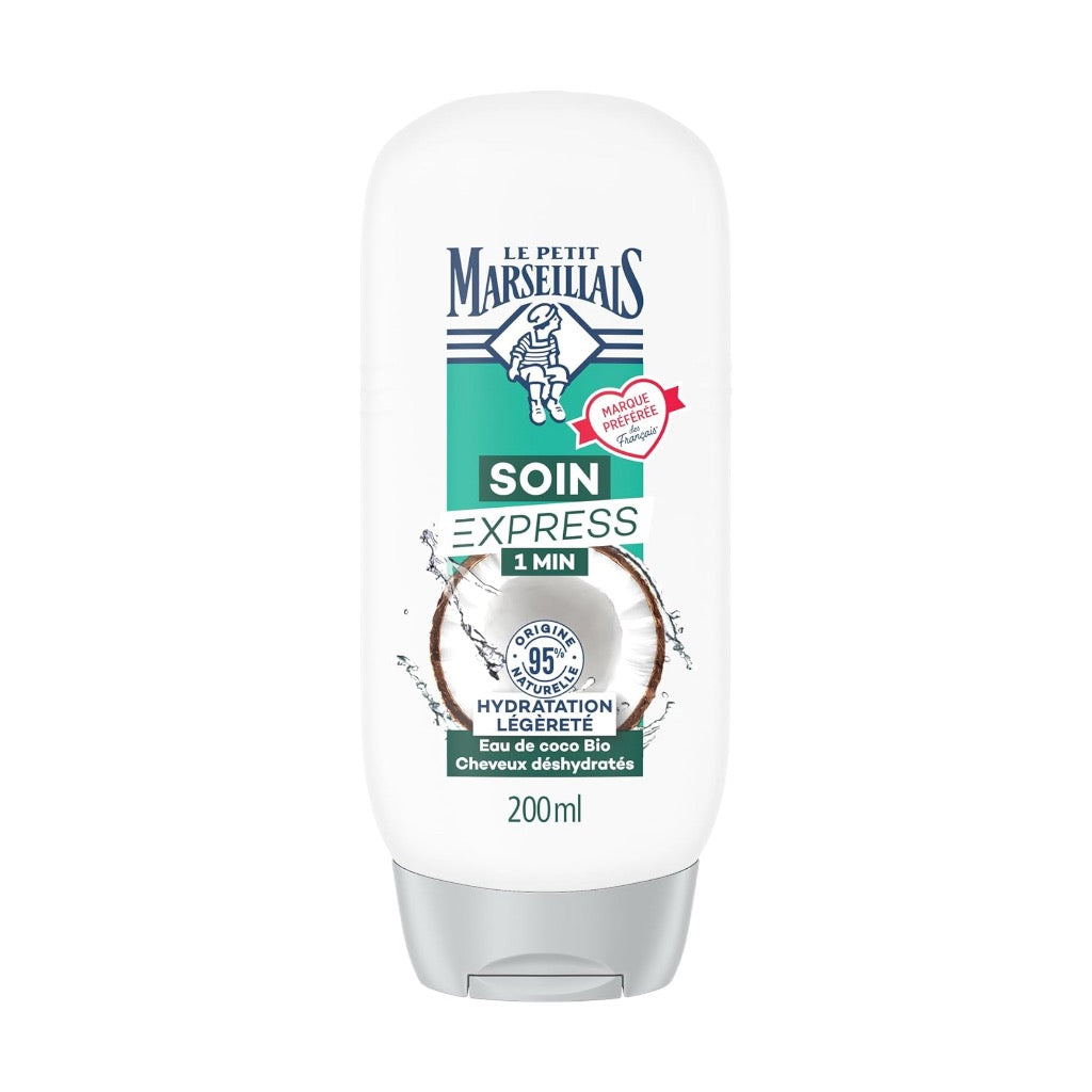 Le Petit Marseillais Express Care Après-Shampoing 1 Min Hydration Lightness Organic Coconut Water
