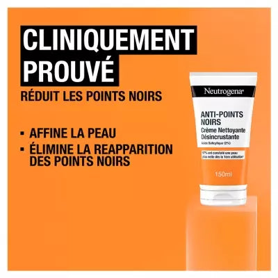 Neutrogena Visage - Visibly Clear Désincrustant Points Noirs Crème Nettoyante