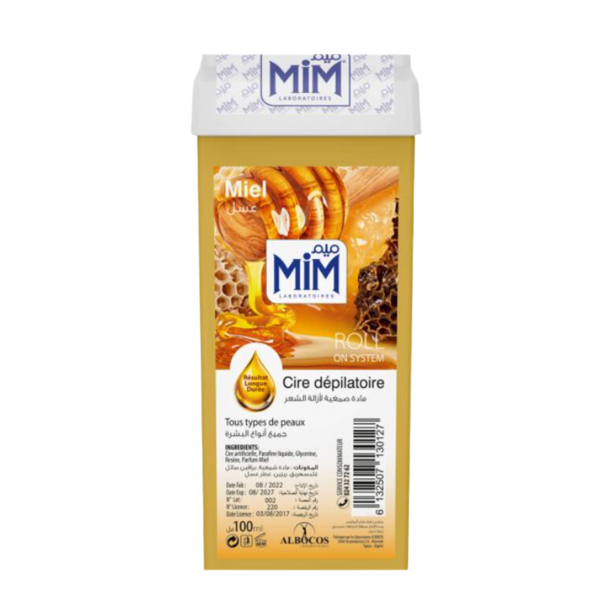 Mim Cire Depilatoire Roll On Miel