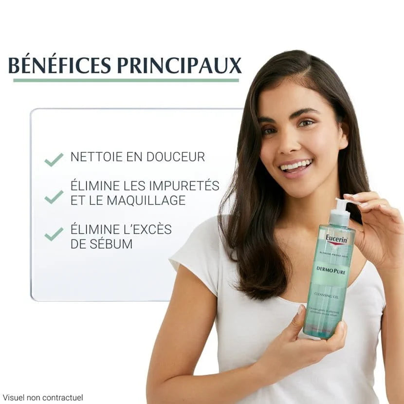 Eucerin Dermopure Gel Nettoyant 400Ml