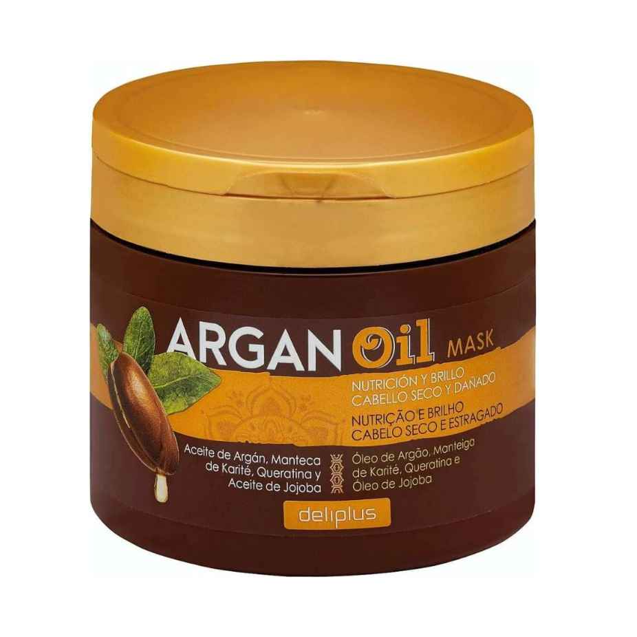 Deliplus Masque À L'Huile D'Argan Nutrition Et Brillance Pour Cheveux Secs Et Abîmés
