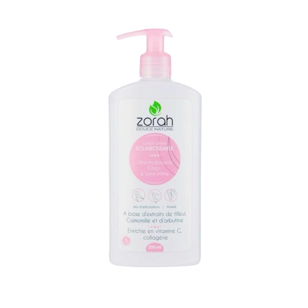 Zorah Douce Nature Lotion Créme Eclaicissante Intime Extraits De Tilleul Camomille Et D'Arbutine