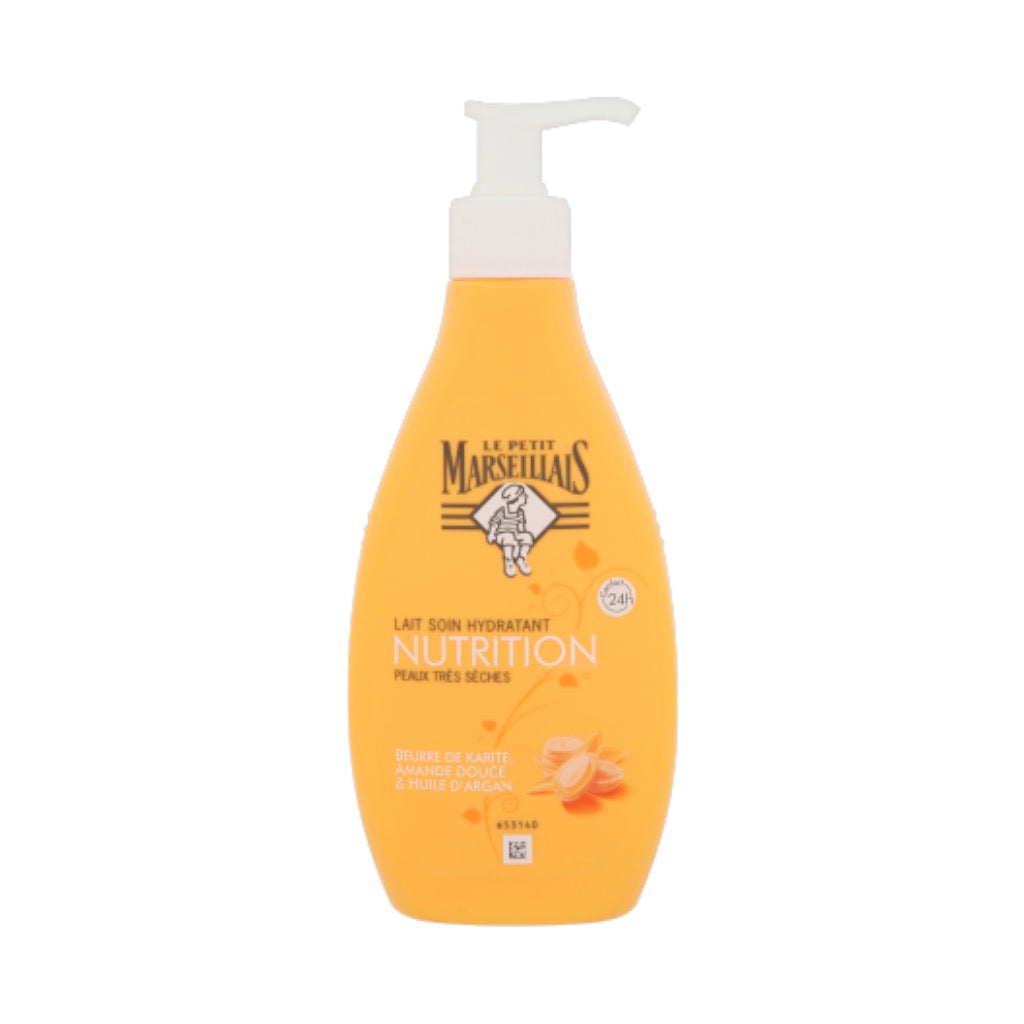 Le Petit Marseillais Lait Corps Hydratant Nutrition Au Beurre De Karite Amande Douce & Huile D’Argan