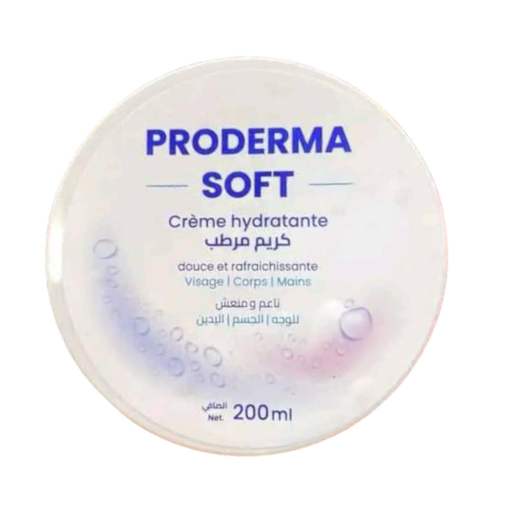 Proderma Soft Créme Hydratante Douce Et Rafraîchissante Visage|Corps|Mains