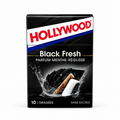 Hollywood Black Fresh – Menthe & Réglisse Sans Sucres 10 Dragées