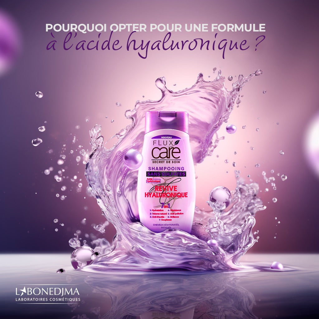 Flux Care Shampoing Sans Sulfates Revive Hyaluronique 7En1 Cheveux Déshydratés Fatigués