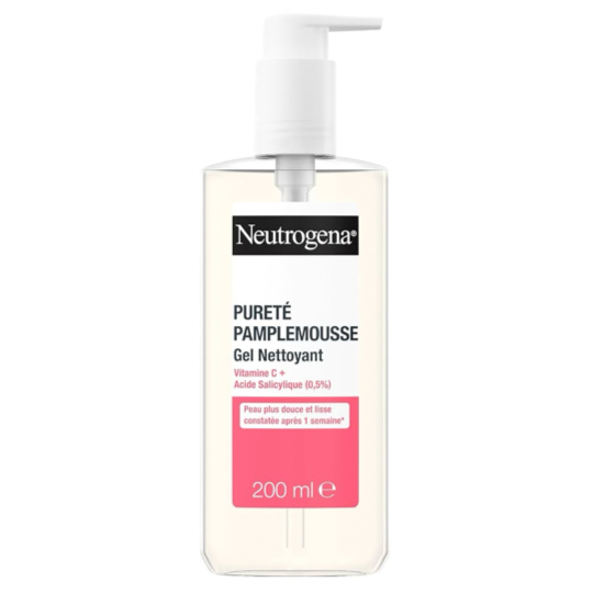 Neutrogena Gel Nettoyant Visage Au Pamplemousse Rose Flacon Pompe
