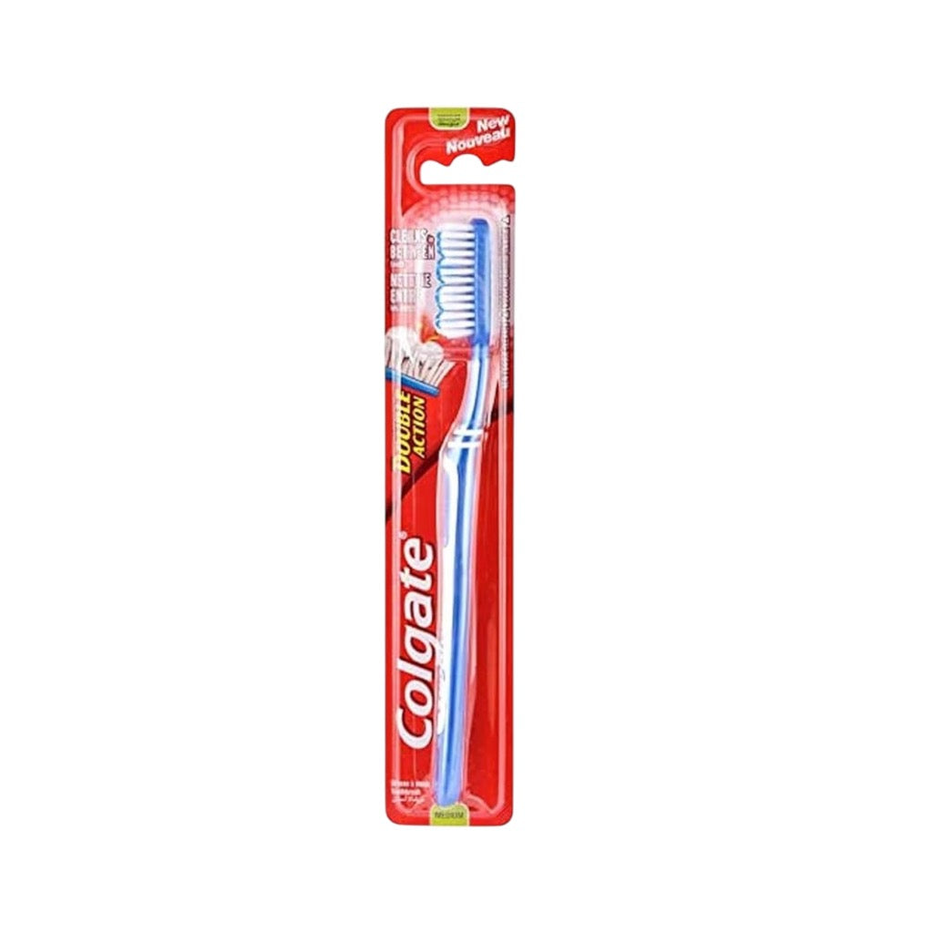 Colgate Brosse À Dent Double Action Toothbrush - Medium Zig Zog