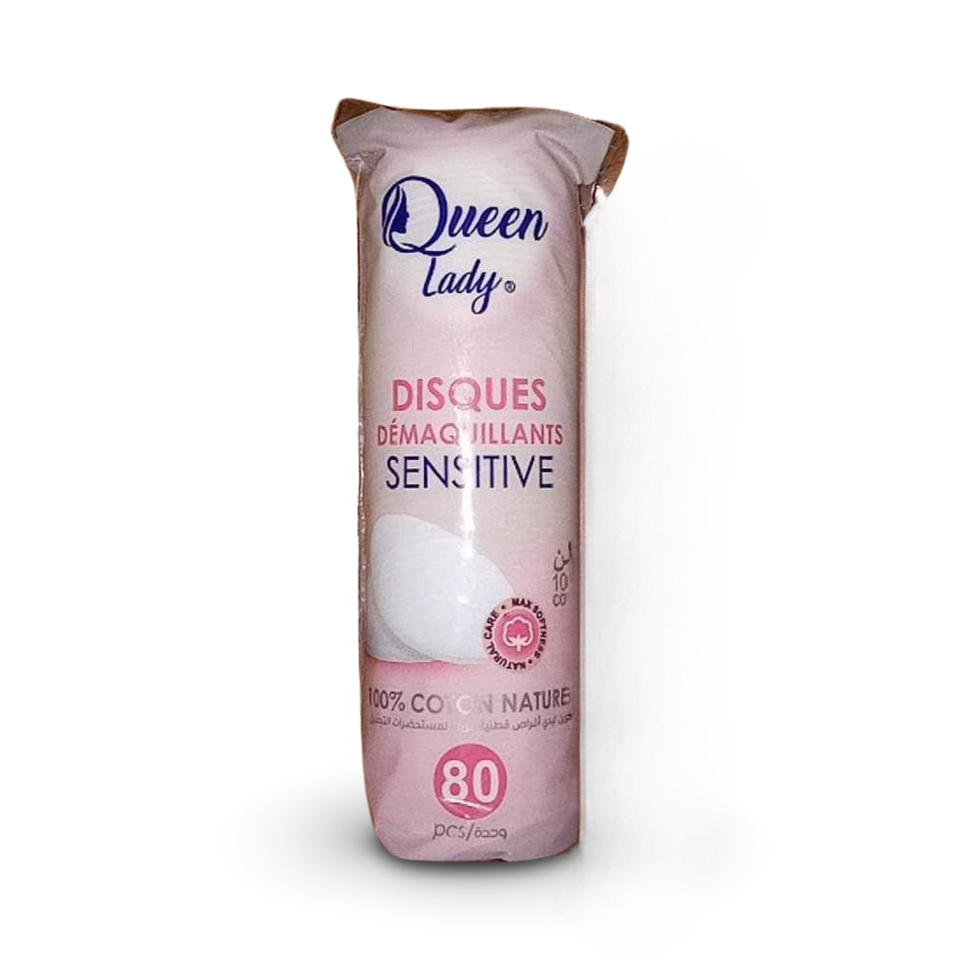 Queen Tady Disques À Démaquiller Sensitive 100% Coton Naturel 80 Pieces