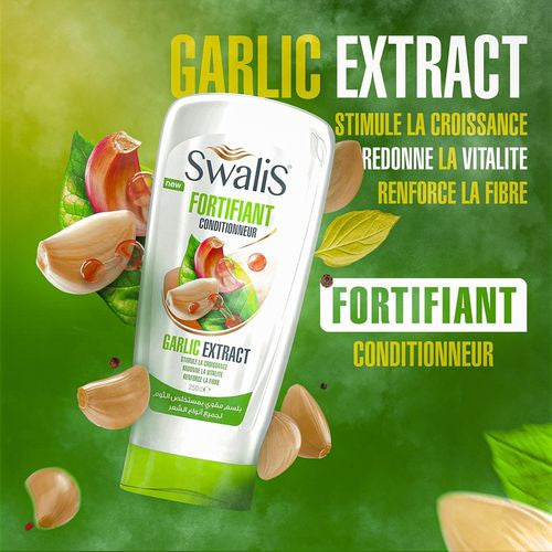 Swalis Après-Shampooing Garlic Extract Fortifiant À L'Ail Pour Tous Types De Cheveux