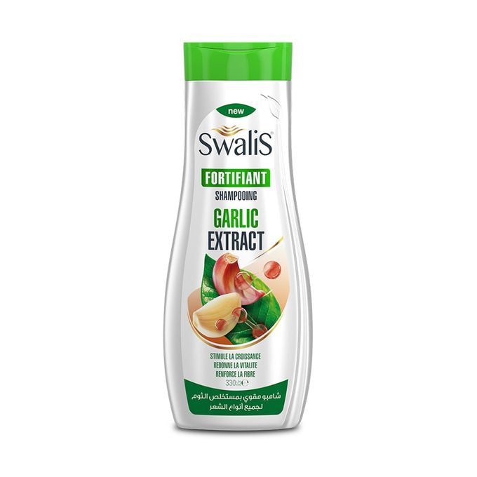 Swalis Garlic Extract Shampoing Fortifiant À L'Ail Pour Tous Types De Cheveux