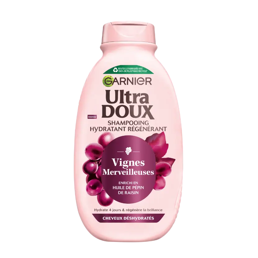 Garnier Ultra Doux Vignes Merveilleuses – Shampoing Hydratant Régénérant