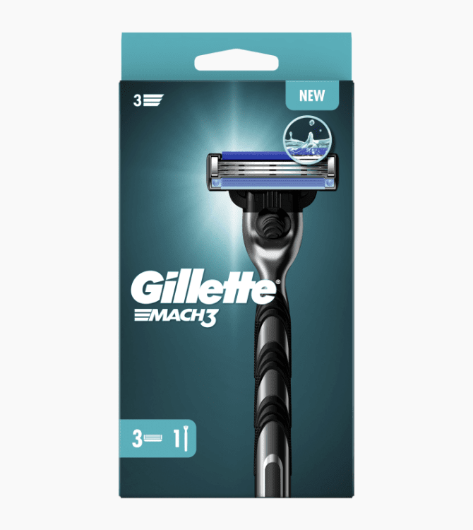 Gillette Mach3 شفرات حلاقة للرجال 3 شفرات