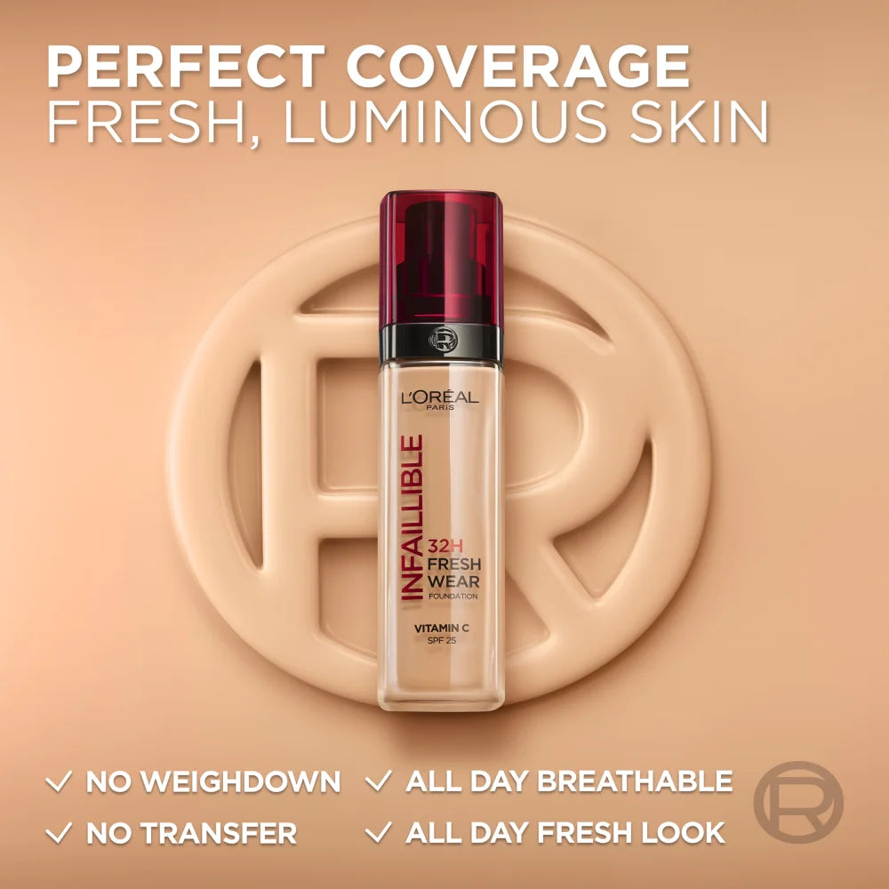 L’Oréal Paris Infaillible 32H Fresh Wear Fond De Teint Liquide Longue Tenue