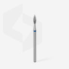 Staleks Foret À Ongles Diamant Pointu Bleu Flamme Tête Expert Diamètre 2,3 Mm / Partie Travaillante 8 Mm