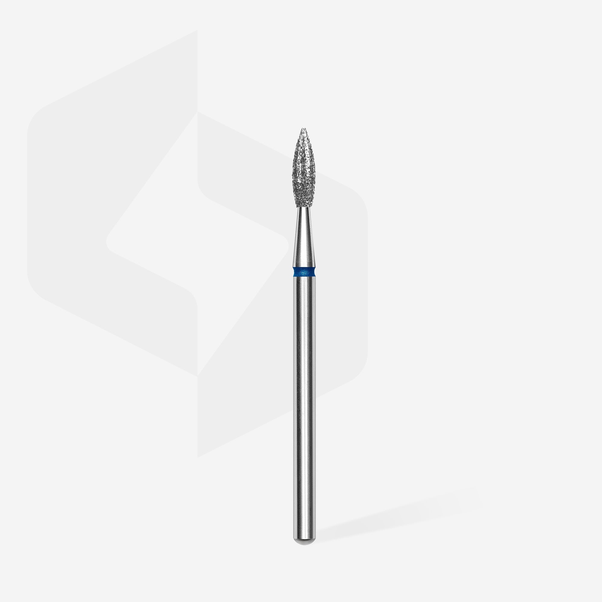 Staleks Foret À Ongles Diamant Pointu Bleu Flamme Tête Expert Diamètre 2,3 Mm / Partie Travaillante 8 Mm