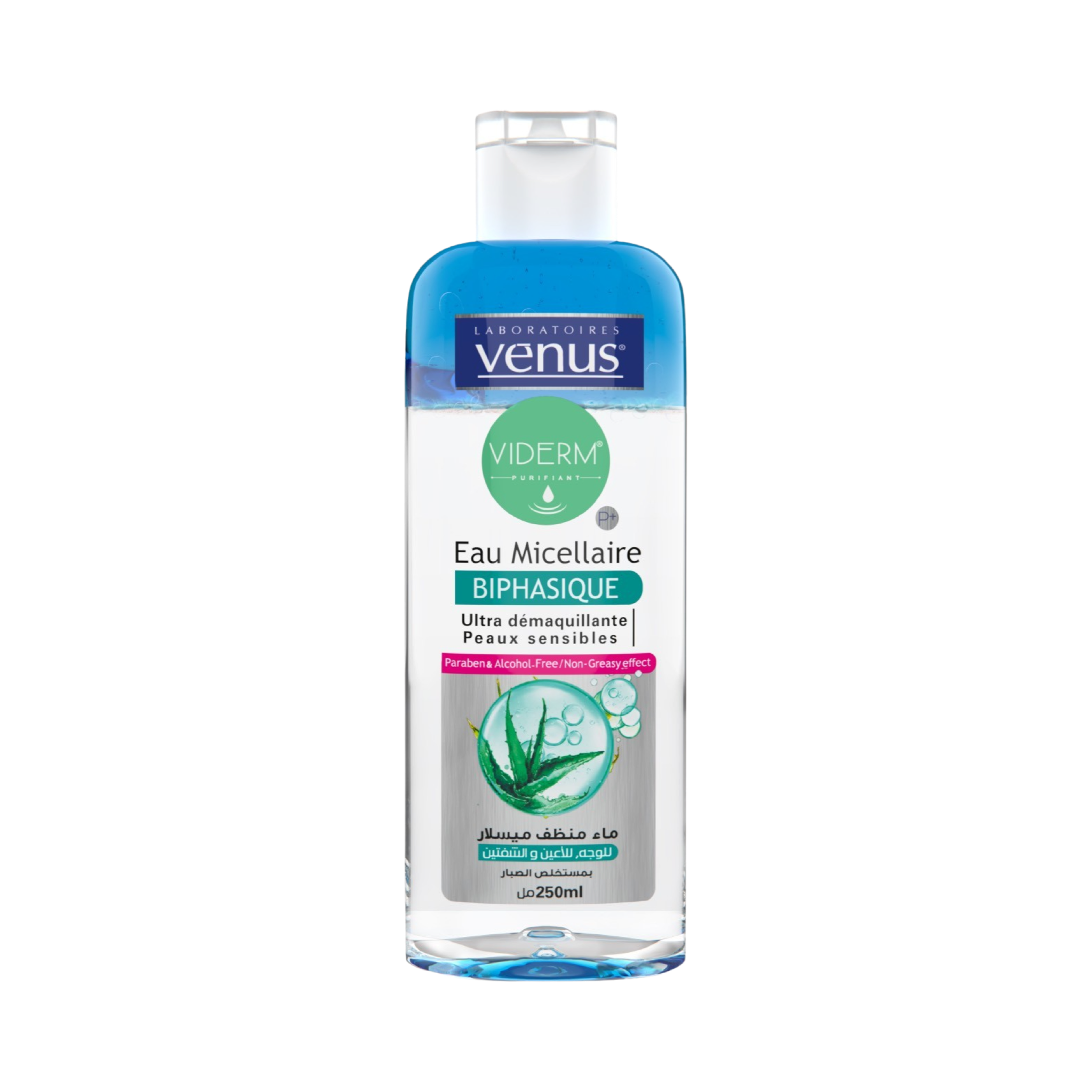 Venus Eau Micellaire Biphasique À L’Extrait D’Aloe Vera Peaux Sensibles