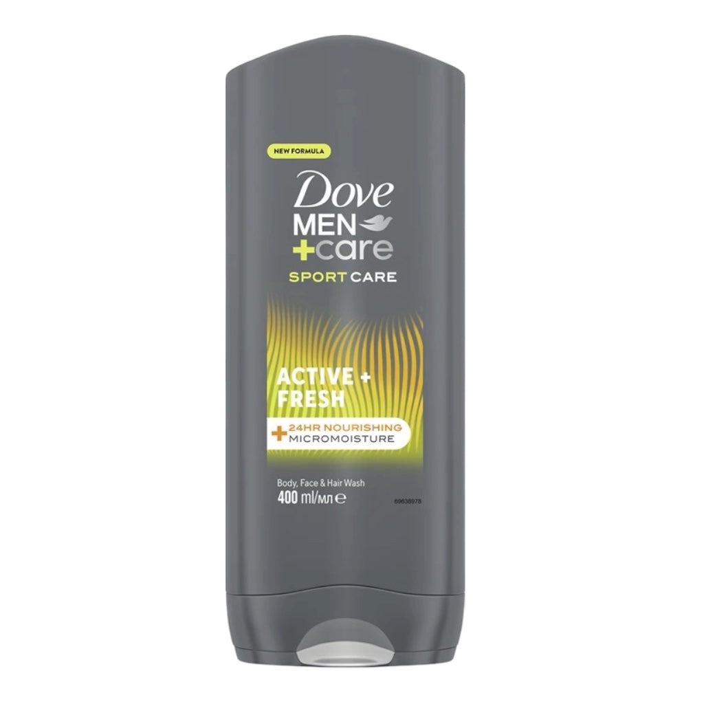 Dove Men+Care Sport Care Active + Fresh Gel Douche 3En1