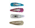 Glitter Basic Hair Clips Barrettes Pour Femmes Filles Décorations Décontractées Scolaires De Fête 4Pcs