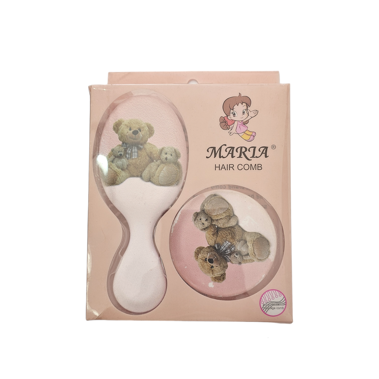 Brosse À Cheveux Antistatique Dessin Animé 2 Pièces