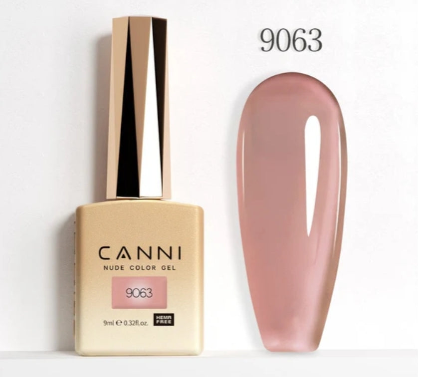 Canni Vernis À Ongles Gel Semi-Permanent Cc3 24 Couleurs Soak Off Color Uv & Led Gel Polish 9Ml