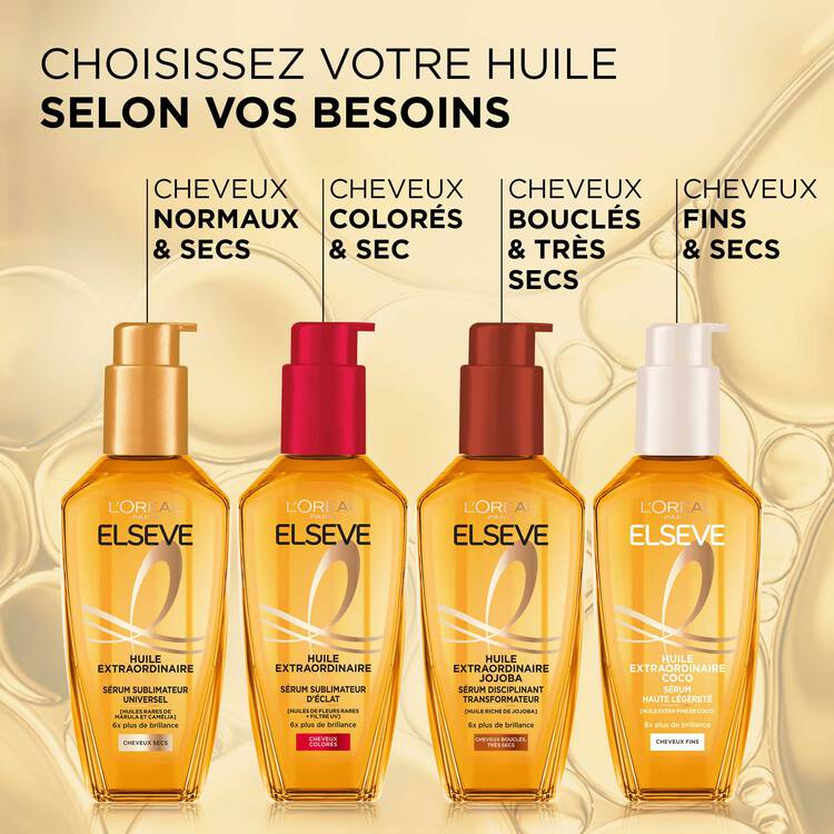 L'Oréal Paris Elseve Huile Extraordinaire Coco Sérum Haute Légéreté Cheveux Fins