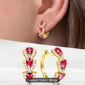 Boucles D'Oreilles Rondes Élégantes Et Minimalistes Ornées De Zircone Cubique Étincelante Luxueuse Et À La Mode Parfaites Pour Les Fêtes Et Comme Cadeaux Pour Les Femmes