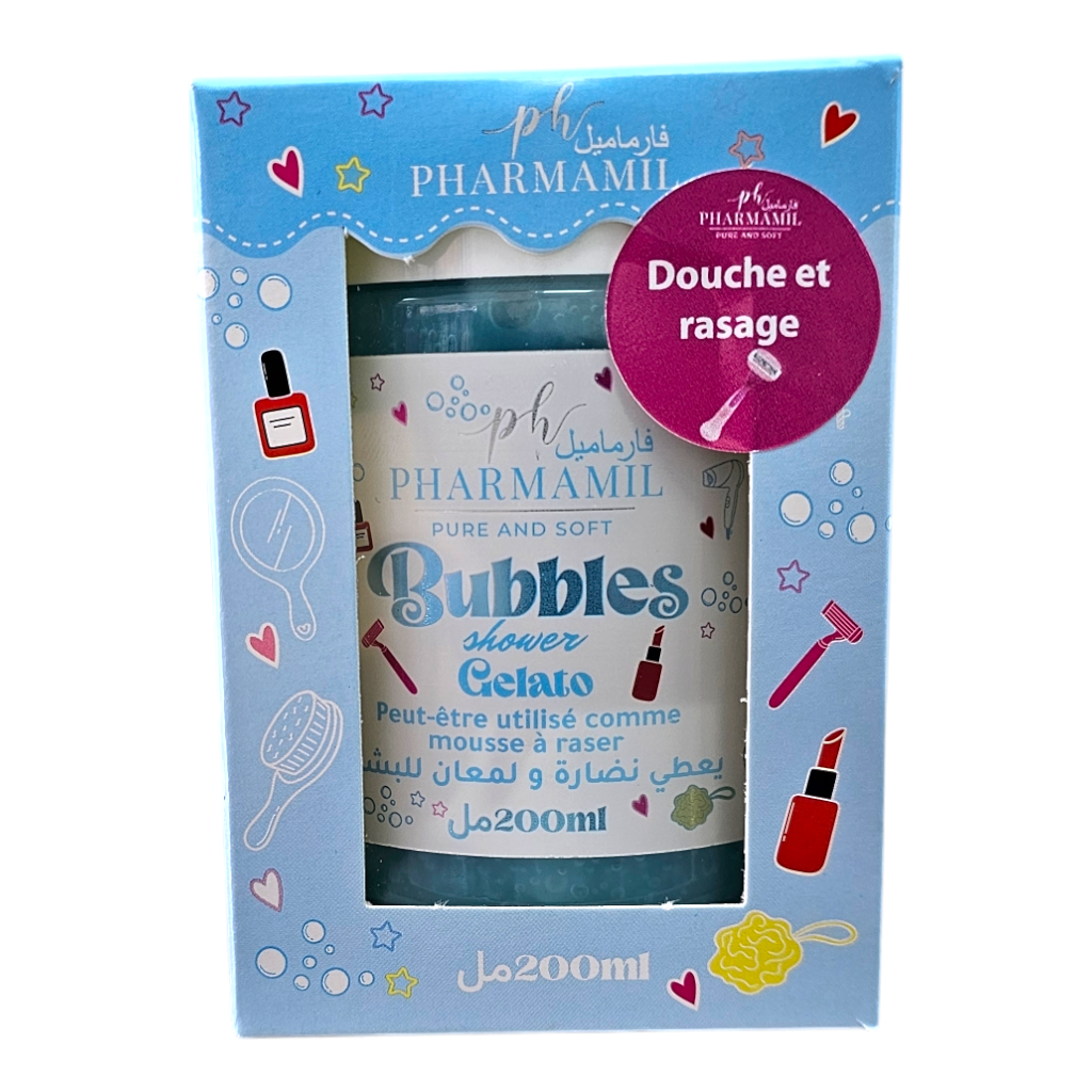 Pharmamil كريم دوش وحلاقة Pure And Soft Bubbles Gelato