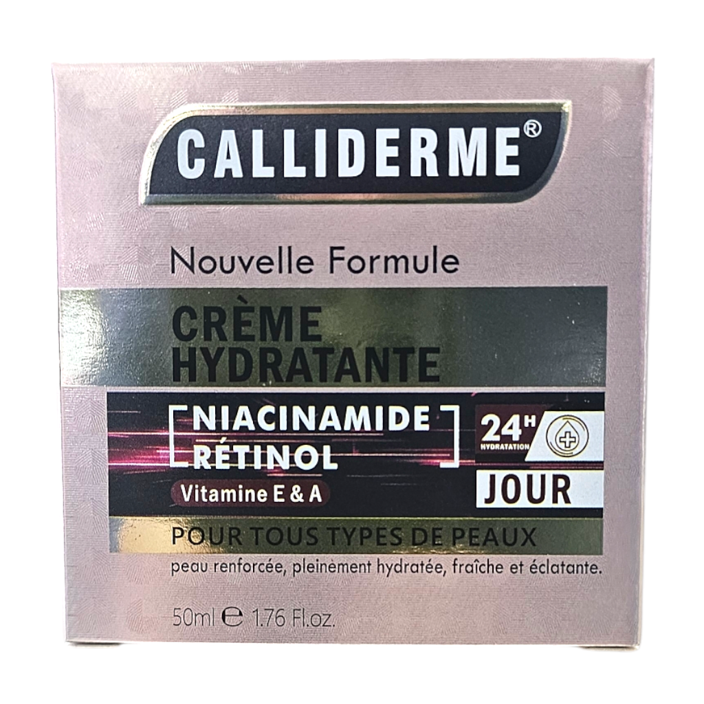 Calliderm Crème Hydratante Jour Niacinamide Rétinol Vitamine E&A