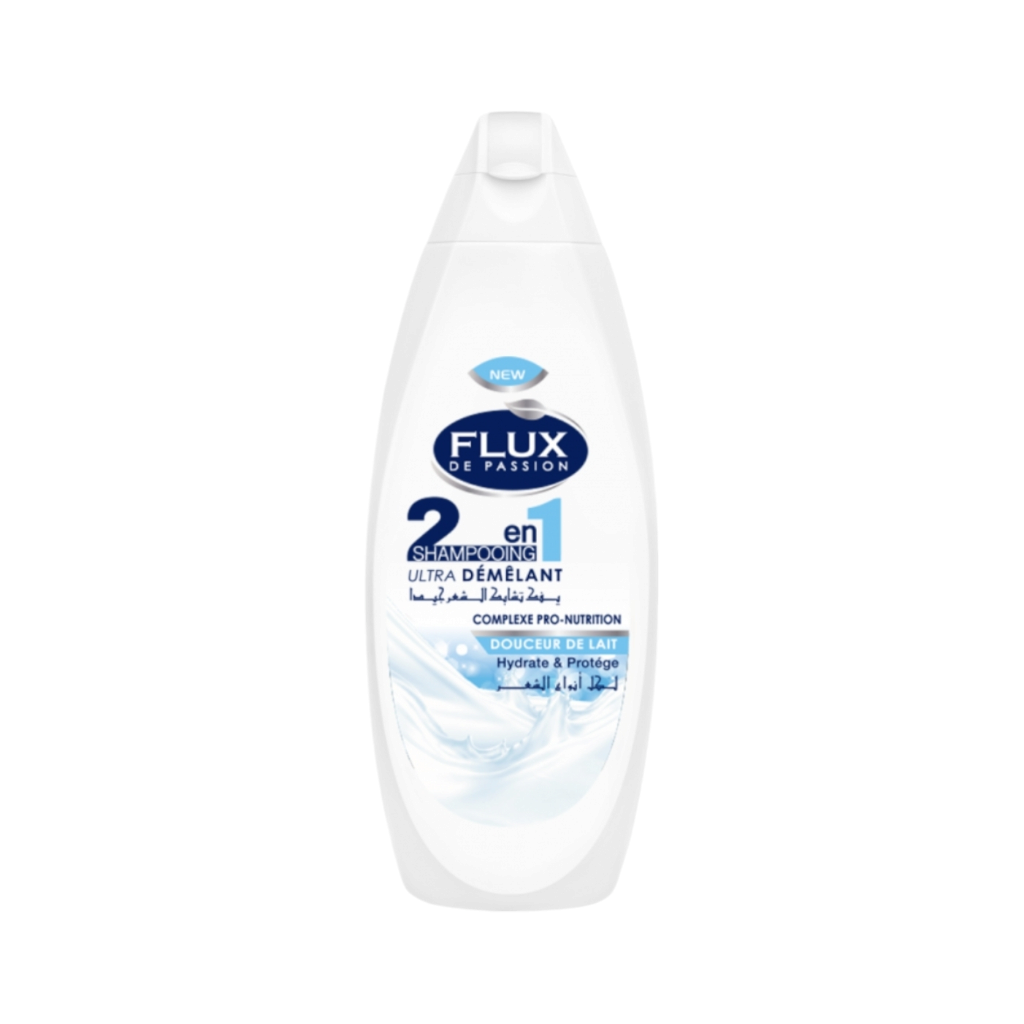 Flux De Passion Shampoing 2En1 Ultra Démélant Complexe Pro Nutrition Douceur De Lait Hydrate Protégé