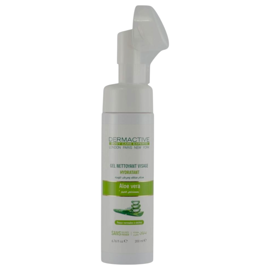 Dermactive Gel Nettoyant Visage Hydratant Aloe Vera