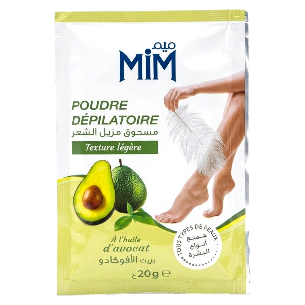 Mim Poudre Dépilatoire Texture Légére À L'Huile D'Avocat Tiustypes De Peaux 2Pcs