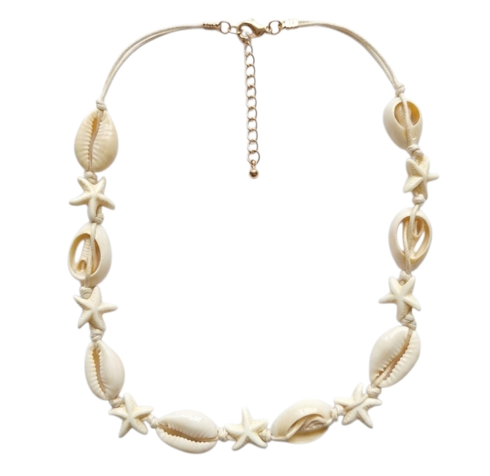 Collier Bohème Chic Coquillages & Étoiles De Mer