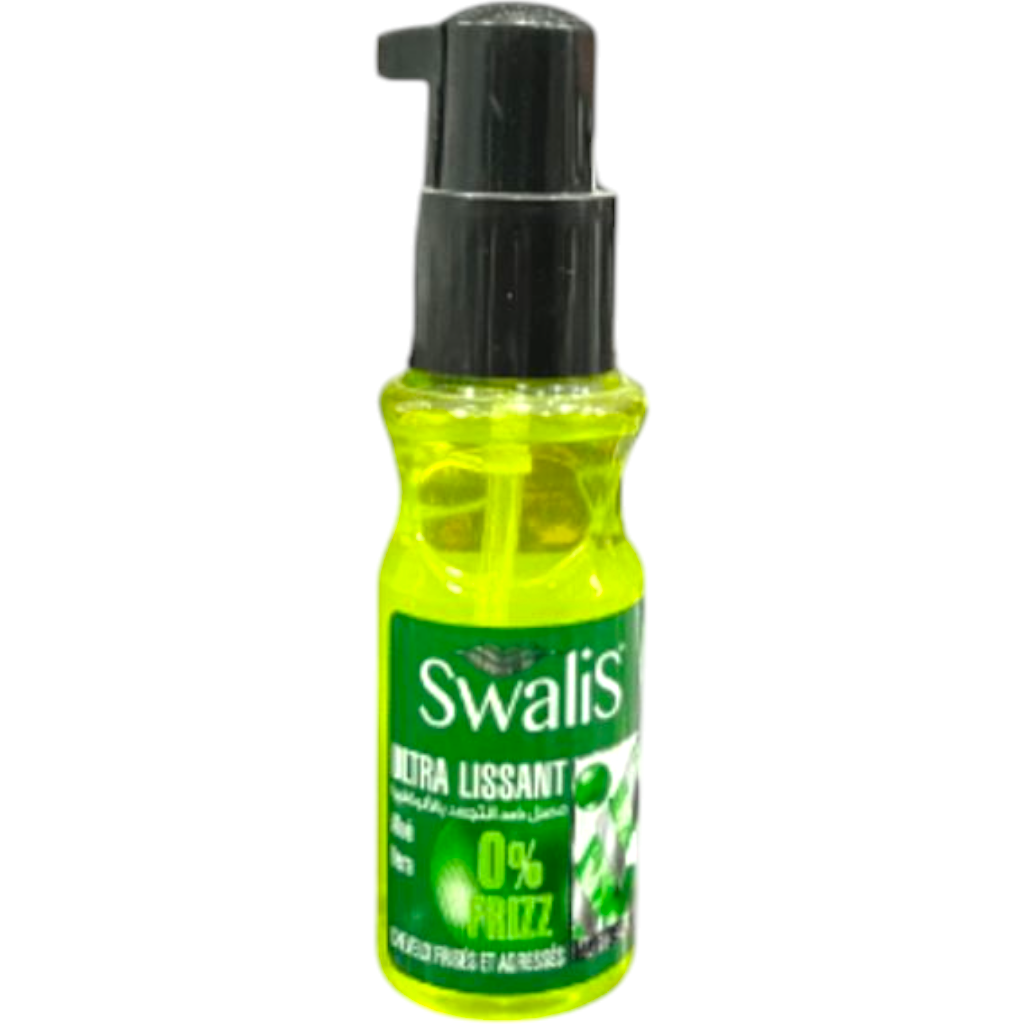 Swalis Sérum Ultra Lissante Argan 0% Frizz Cheveux Secs Et Abîmés Aloé Vera
