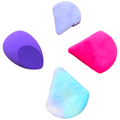 Éponge Bouffante De Maquillage Triangulaire 1Pc + 3 Pcs