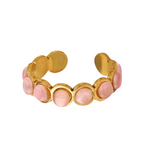 Bague Ajustable "Rosée " Un Nom Poétique Qui Rappelle La Douceur Des Pierres Roses.