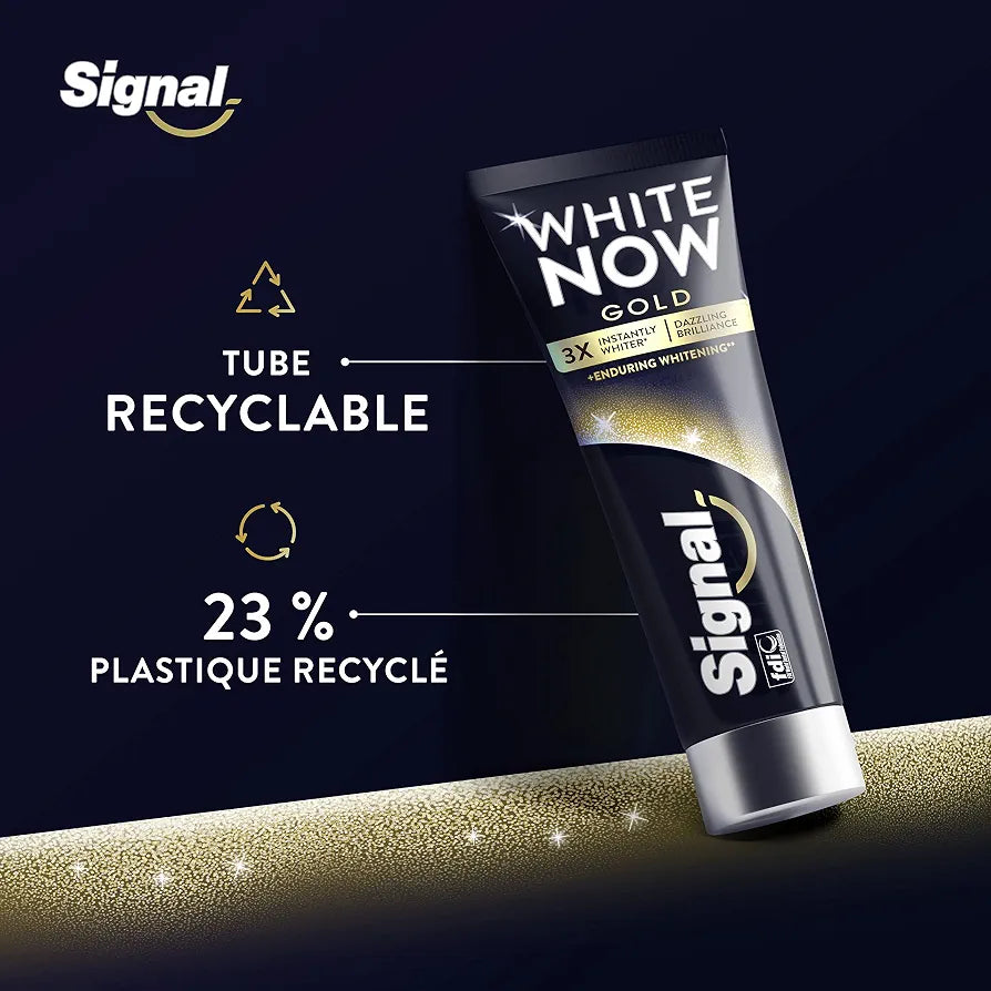 Signal Gold White Now  Dentifrice Blancheur Instantanée 3X