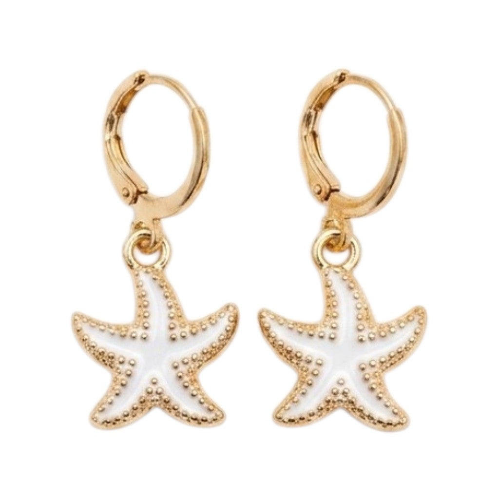 Boucles D’Oreilles Étoile De Mer Dorées Élégantes