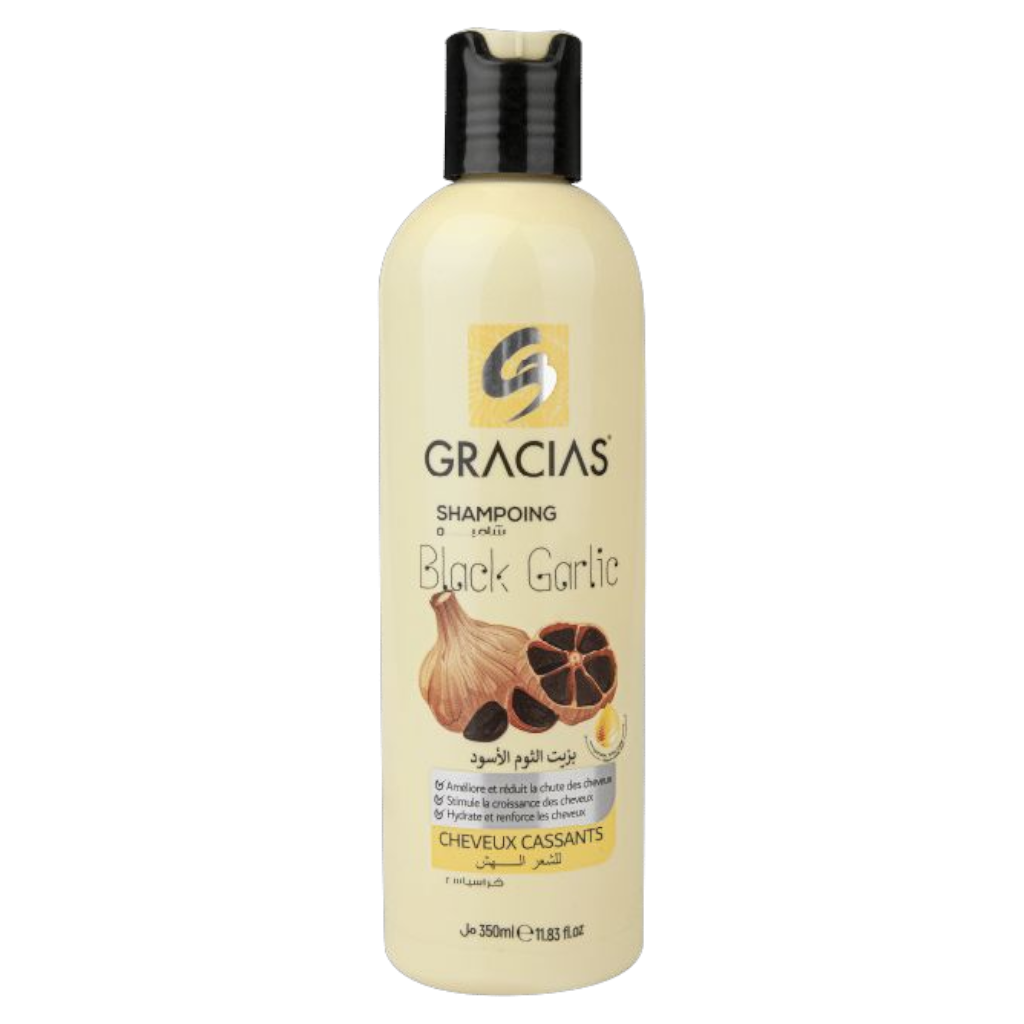 Gracias Shampooing À L'Huile D'Ail Noir Cheveux Cassants