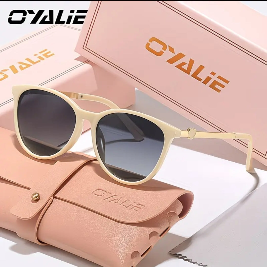 Lunettes Cat Eye Style Rétro Pour Femmes - Design Tendance Branches Métalliques Ornées