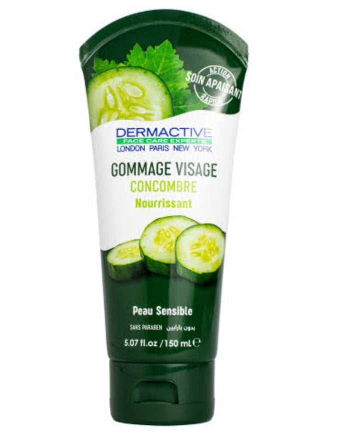 Dermctive Gommage Visage Concombre Nourrissant