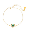 Senza Gold Plated Silver Bracelet With Zircon Ston